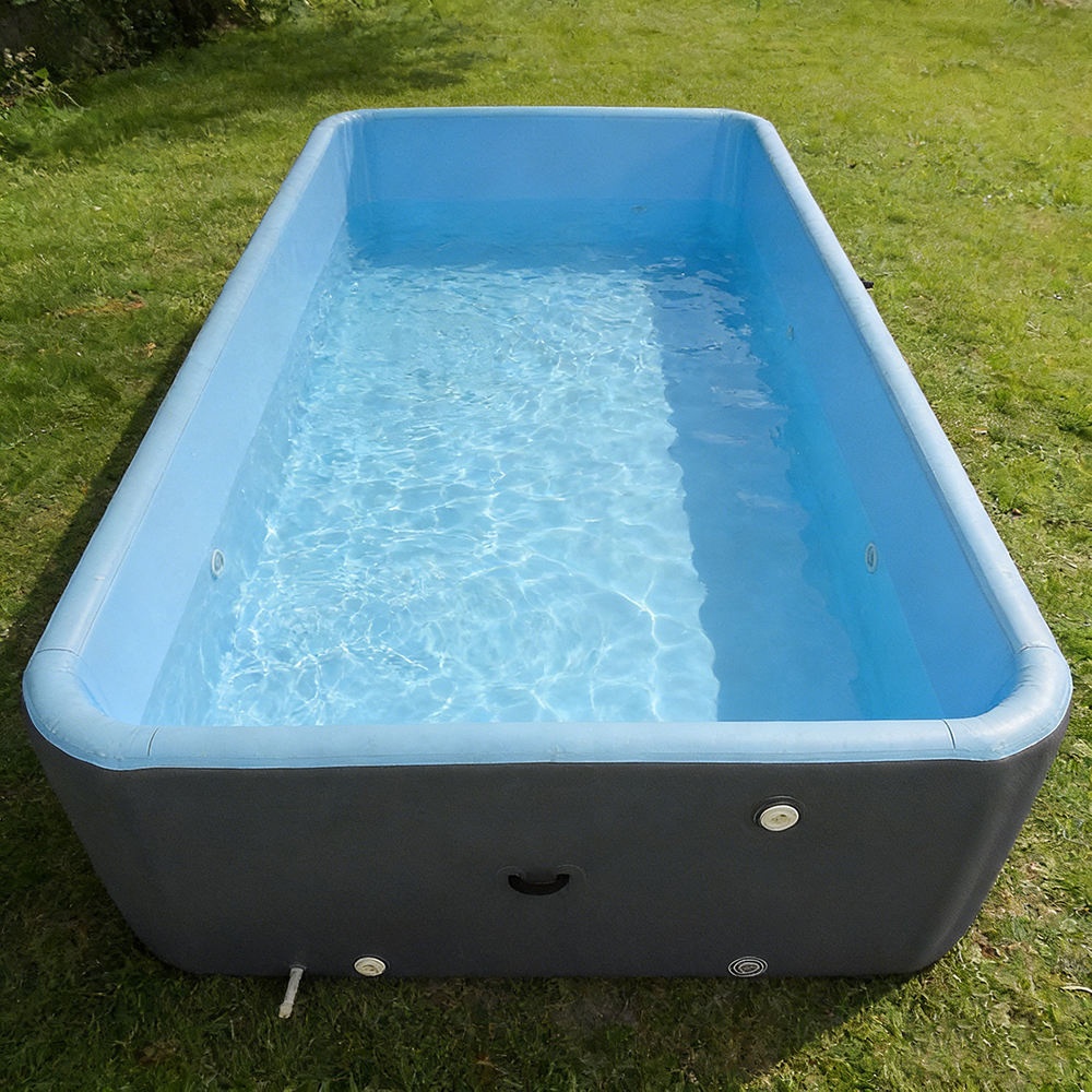 Kids Outdoor Water Play - สระว่ายน้ำเป่าลมแบบพับได้ วัสดุ PVC เป็นมิตรกับสิ่งแวดล้อม สำหรับเด็กและผู้ใหญ่ เล่นน้ำหน้าร้อน