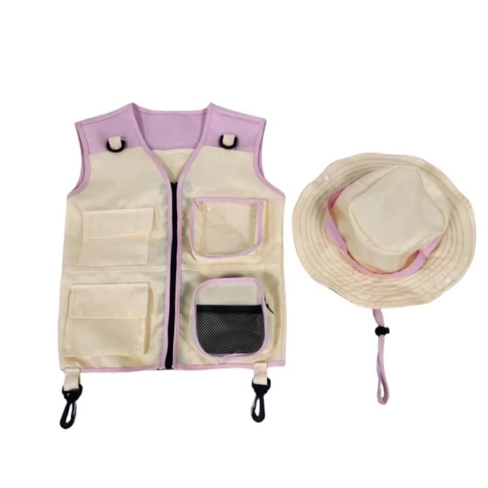Kids Outdoor Adventure Kit - เสื้อผ้าฤดูร้อน เสื้อกั๊กเด็กนักสำรวจ หมวก เสื้อผ้าแฟชั่น เสื้อกั๊ก ชุดอุปกรณ์ผจญภัยกลางแจ้ง