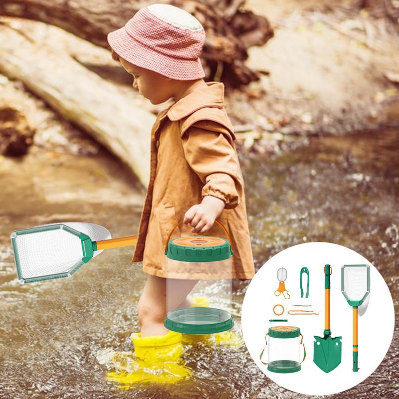 Kids Outdoor Adventure Kit - จับผีเสื้อชุด Retractable Critter Catcher เด็กผีเสื้อ Catcher