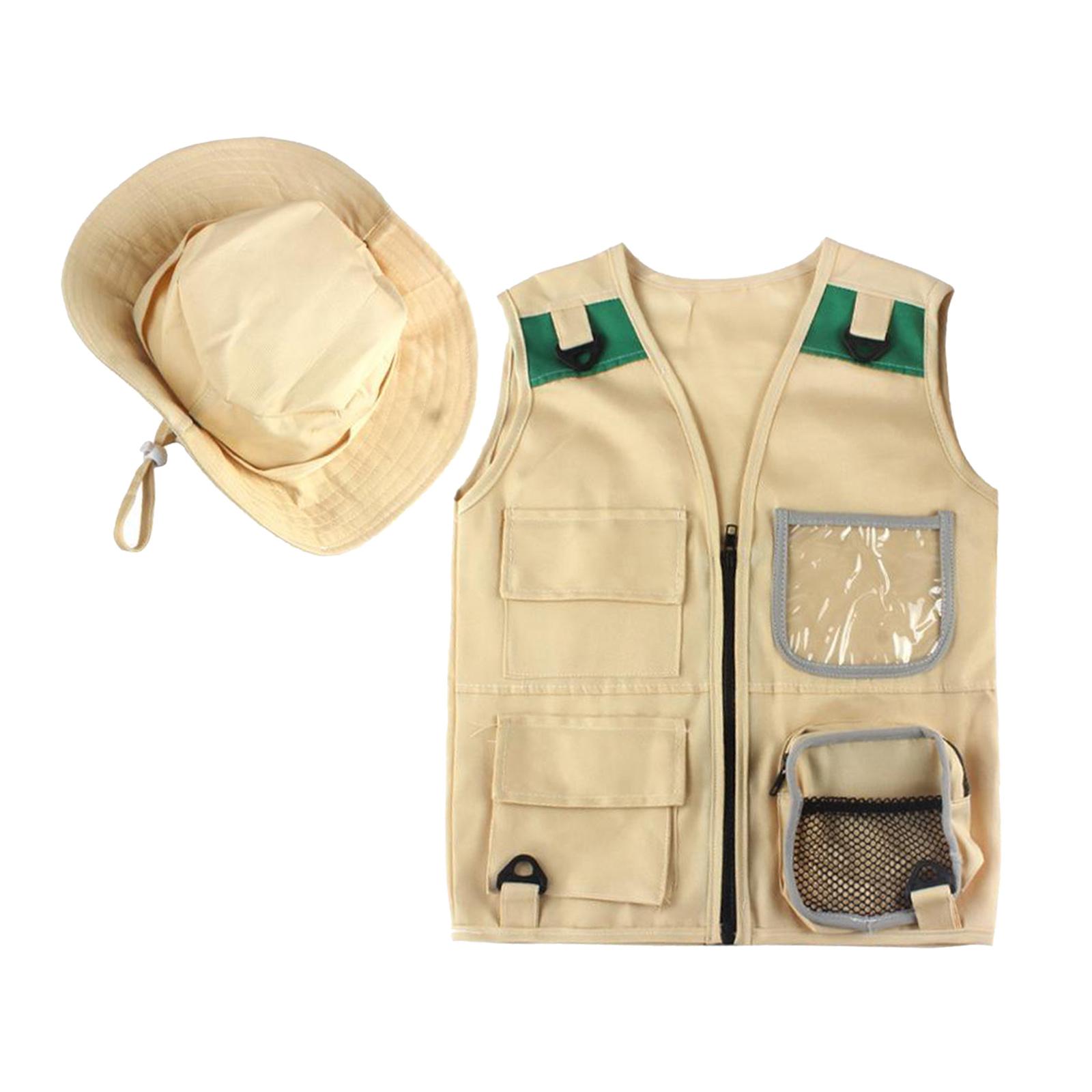 Kids Outdoor Adventure Kit - Safari เด็กกลางแจ้ง Explorer ชุด Cargo Vest