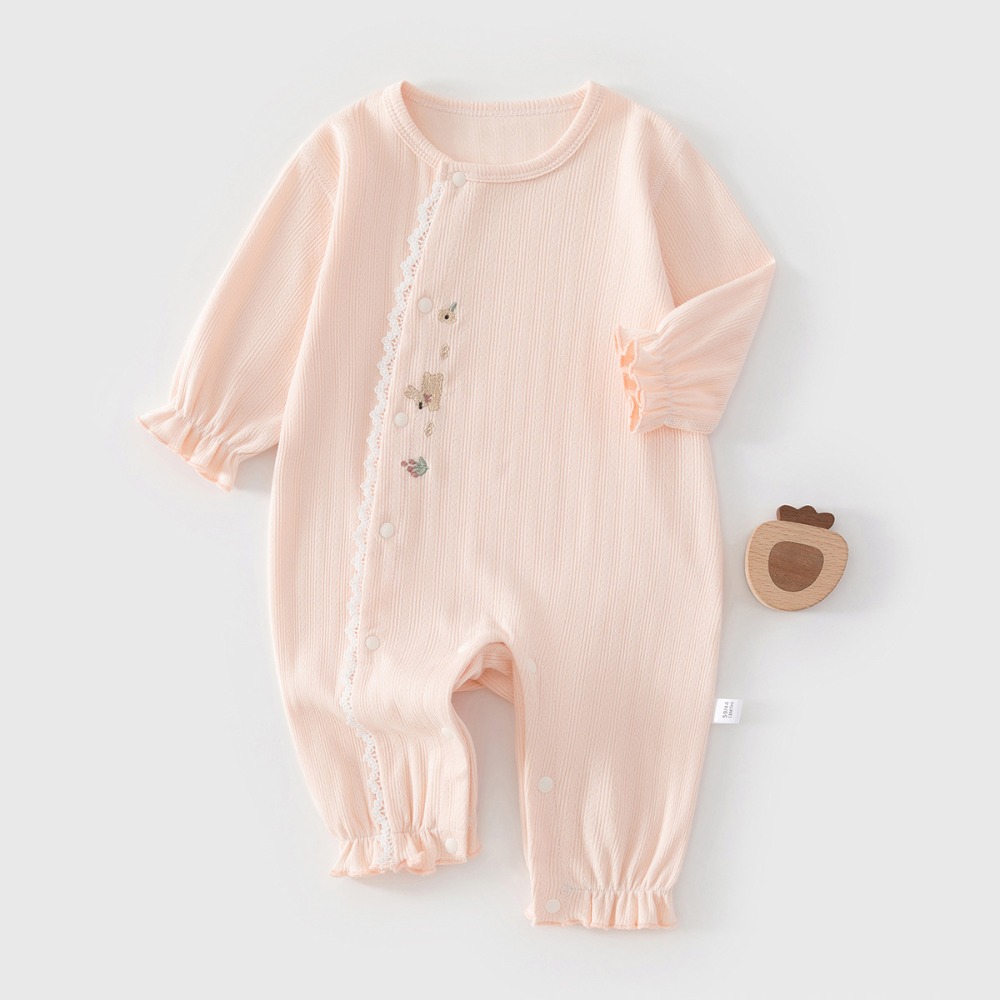 Kids Outdoor Jumpsuit - ชุดจั๊มสูทเด็กทารกผ้าฝ้ายแท้แขนยาวมีฮู้ด เสื้อผ้าเด็กสำหรับเด็กชายและเด็กหญิง เสื้อผ้าฤดูใบไม้ร่วงสำหรับใส่กลางแจ้ง