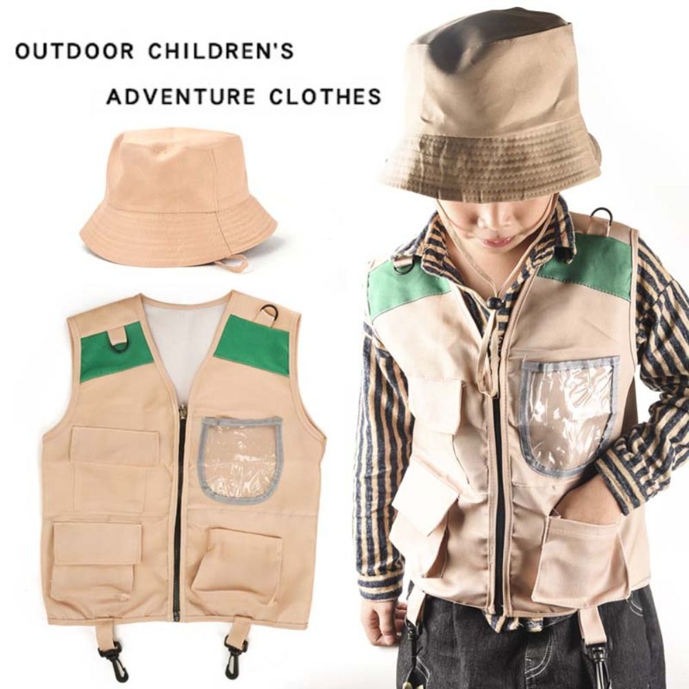 เสื้อผ้าฤดูร้อน เสื้อกั๊กนักสำ - Kids Outdoor Adventure Kit บทวิจารณ์และราคา