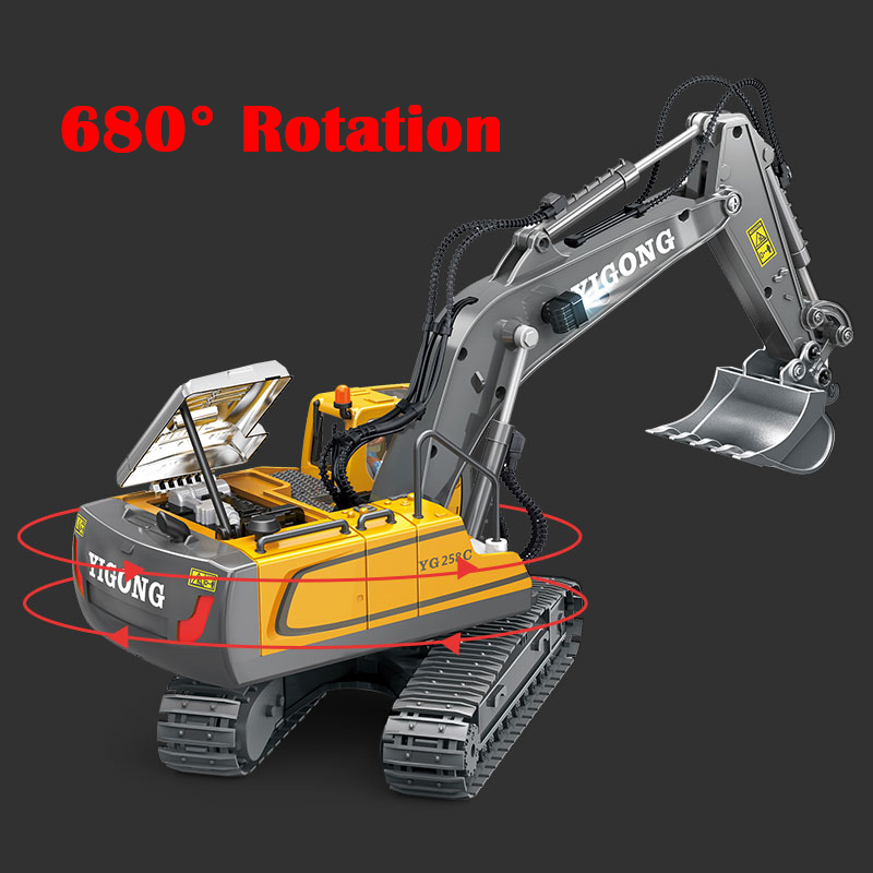 รถปราบดินขุด RC 1/20 2.4GHz 11 - Kids Outdoor Excavator บทวิจารณ์และราคา