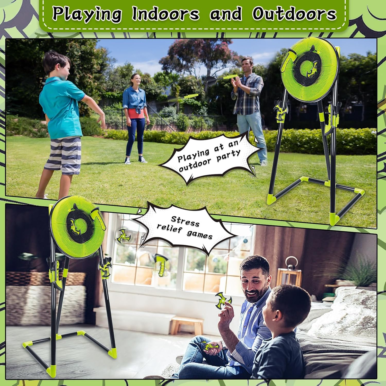 ชุดเป้าหมายการขว้างขวาน 4 ใน 1 - Kids Outdoor Ninja บทวิจารณ์และราคา