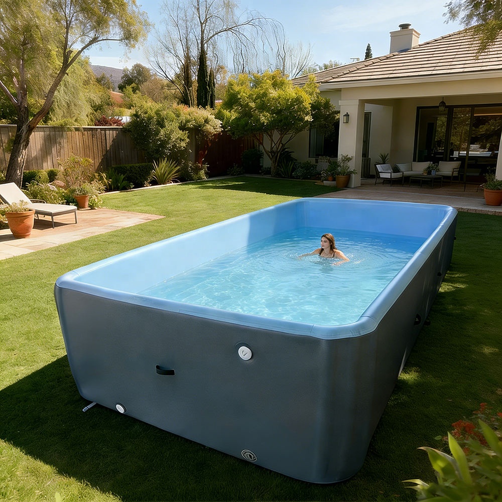 สระว่ายน้ำเป่าลมแบบพับได้ วัสด - Kids Outdoor Water Play บทวิจารณ์และราคา