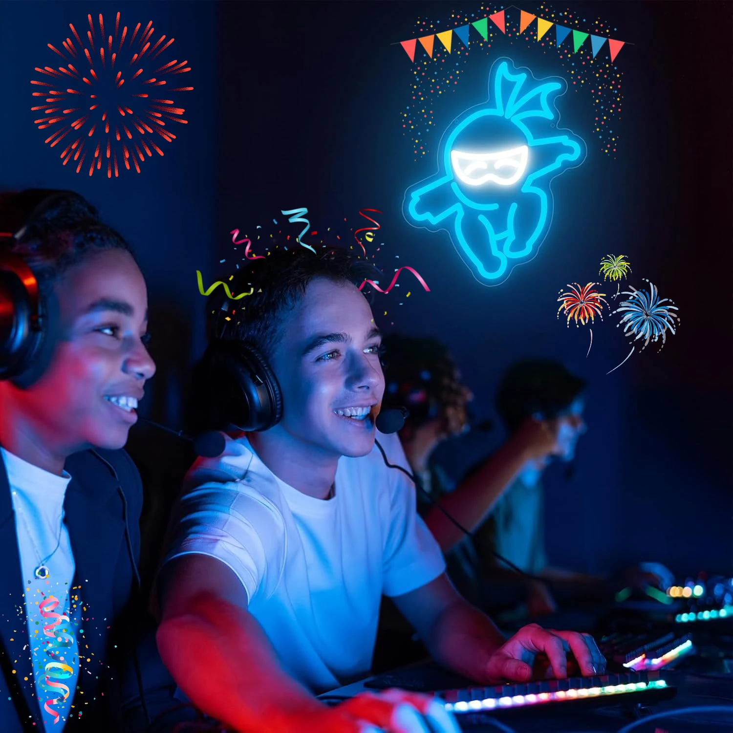 ป้ายไฟนินจา ป้ายไฟ LED สำหรับต - Kids Outdoor Ninja บทวิจารณ์และราคา