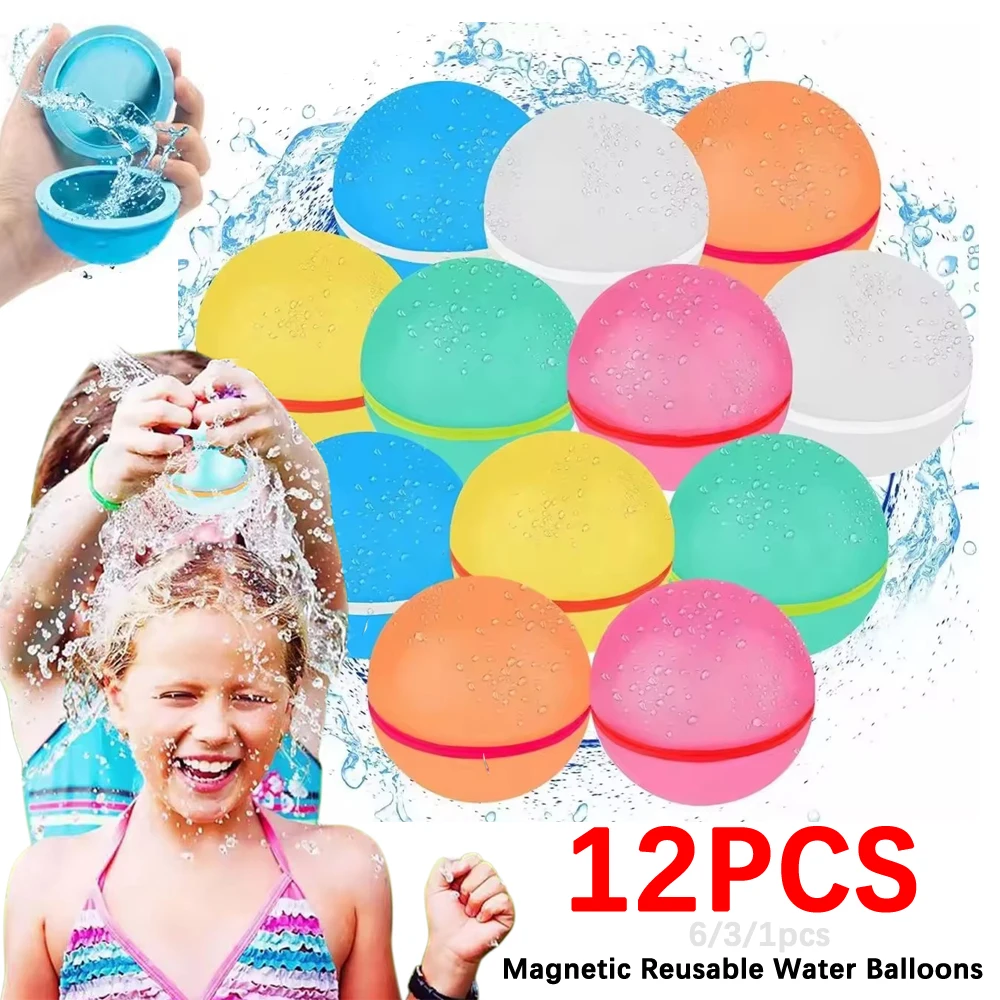 12/6/3/1 ชิ้นลูกโป่งน้ำแม่เหล็ - Kids Outdoor Water Play บทวิจารณ์และราคา