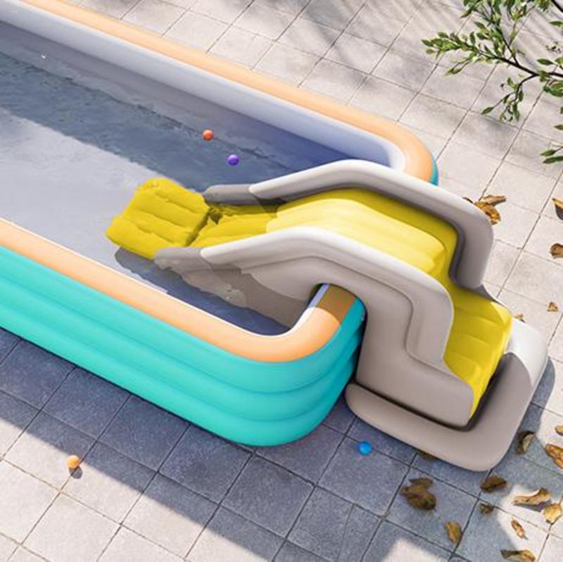 สไลเดอร์เป่าลมว่ายน้ำสำหรับเด็ - Kids Outdoor Water Play บทวิจารณ์และราคา