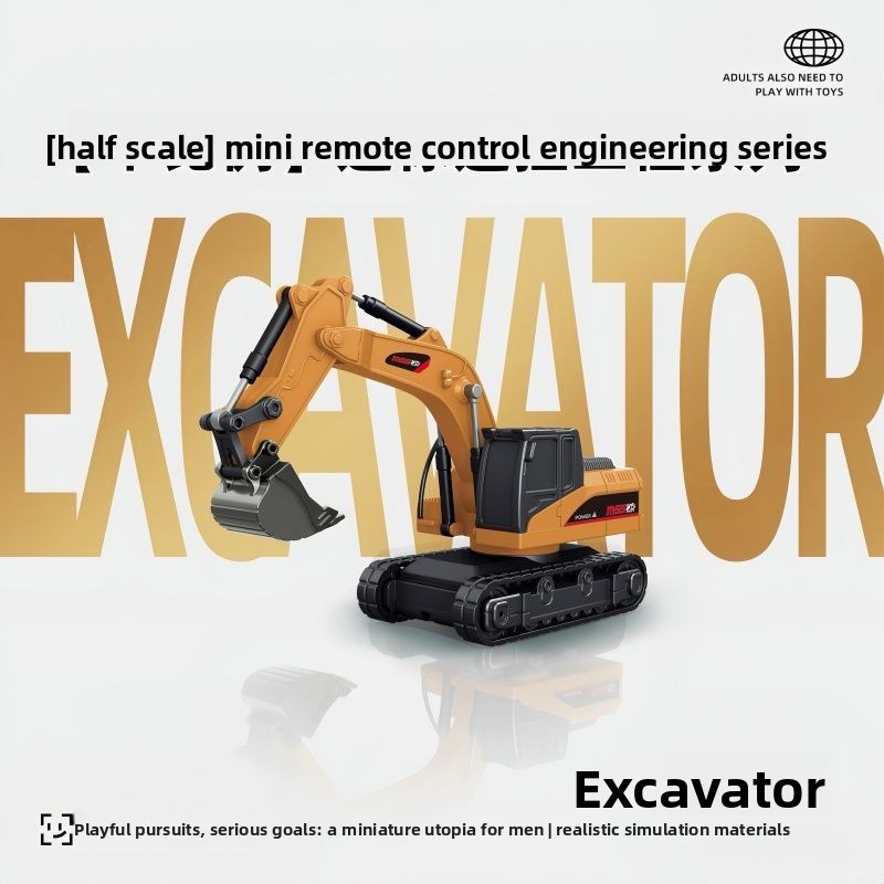 ชุดรถวิศวกรรม RC โลหะขนาด 1:64 - Kids Outdoor Excavator บทวิจารณ์และราคา