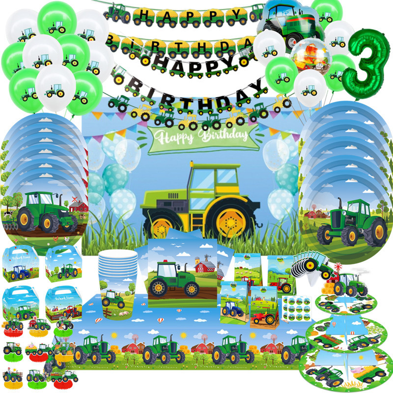 สีเขียวรถแทรกเตอร์ฟาร์ม Theme  - Kids Outdoor Excavator บทวิจารณ์และราคา