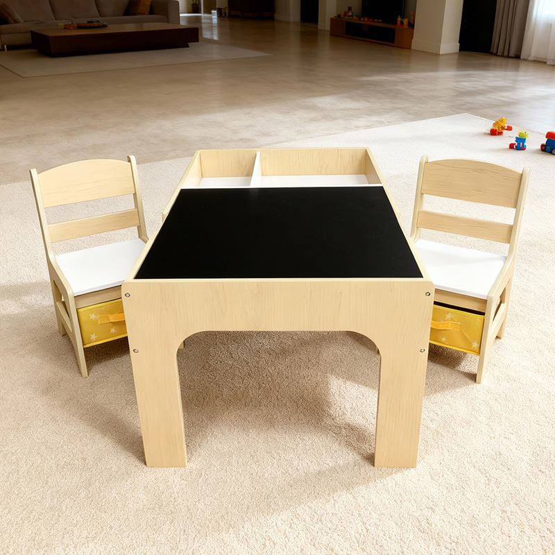 ชุดโต๊ะและเก้าอี้เด็กไม้สไตล์โ - Kids Outdoor Chair And Table บทวิจารณ์และราคา
