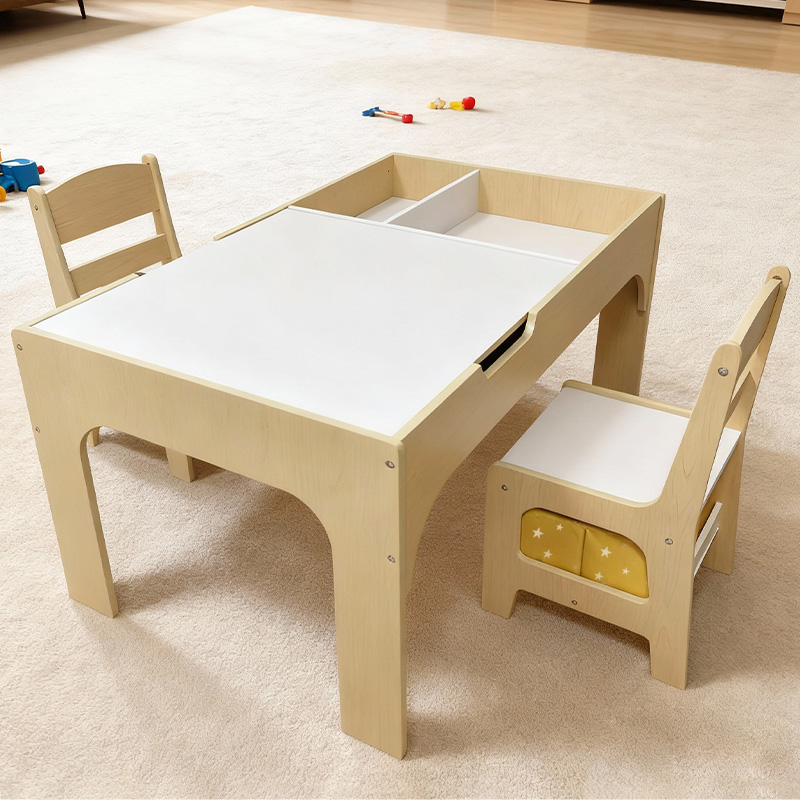 ชุดโต๊ะและเก้าอี้เด็กไม้สไตล์โ - Kids Outdoor Chair And Table บทวิจารณ์และราคา