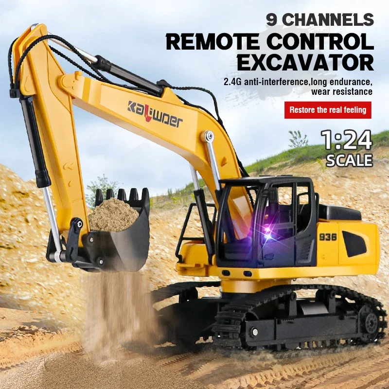 Huina Rc Excavator 1/24 9Ch รี - Kids Outdoor Excavator บทวิจารณ์และราคา