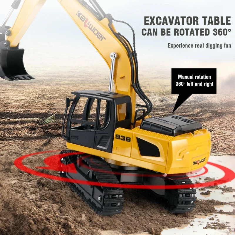 Huina Rc Excavator 1/24 9Ch รี - Kids Outdoor Excavator บทวิจารณ์และราคา