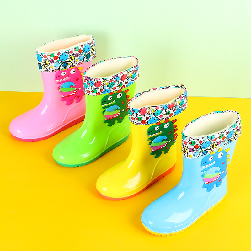 รองเท้าบูทกันฝนลายไดโนเสาร์สำห - Kids Outdoor Water Play บทวิจารณ์และราคา