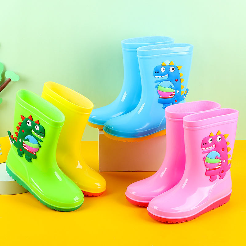 รองเท้าบูทกันฝนลายไดโนเสาร์สำห - Kids Outdoor Water Play บทวิจารณ์และราคา