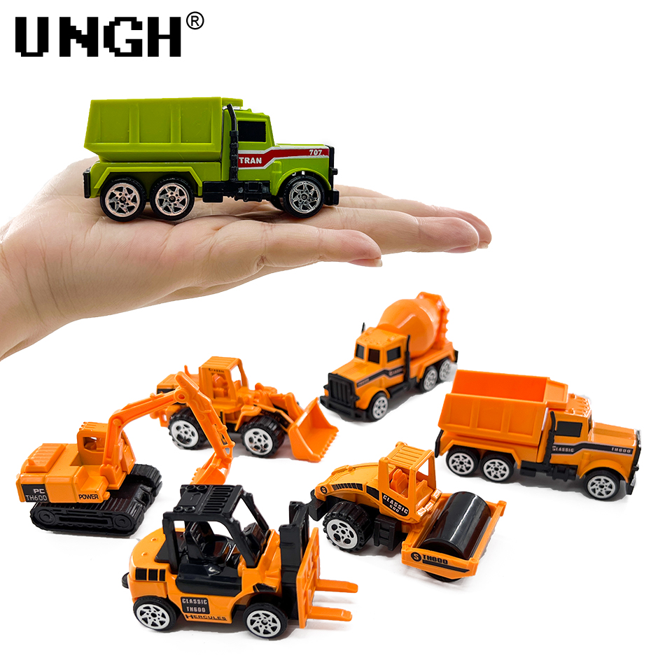 UNGH 6ชิ้นล้อแม็กD Iecastวิศวก - Kids Outdoor Excavator บทวิจารณ์และราคา