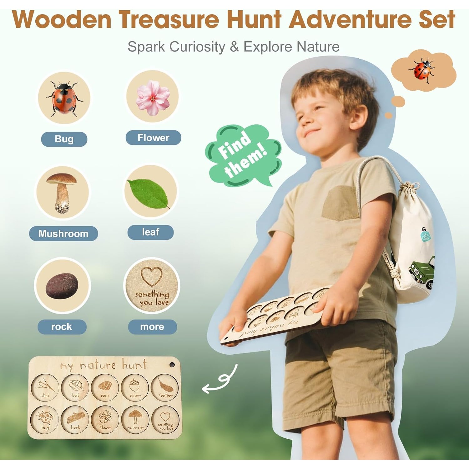 ชุดจับแมลงสำหรับเด็ก พร้อมกล่อ - Kids Outdoor Adventure Kit บทวิจารณ์และราคา