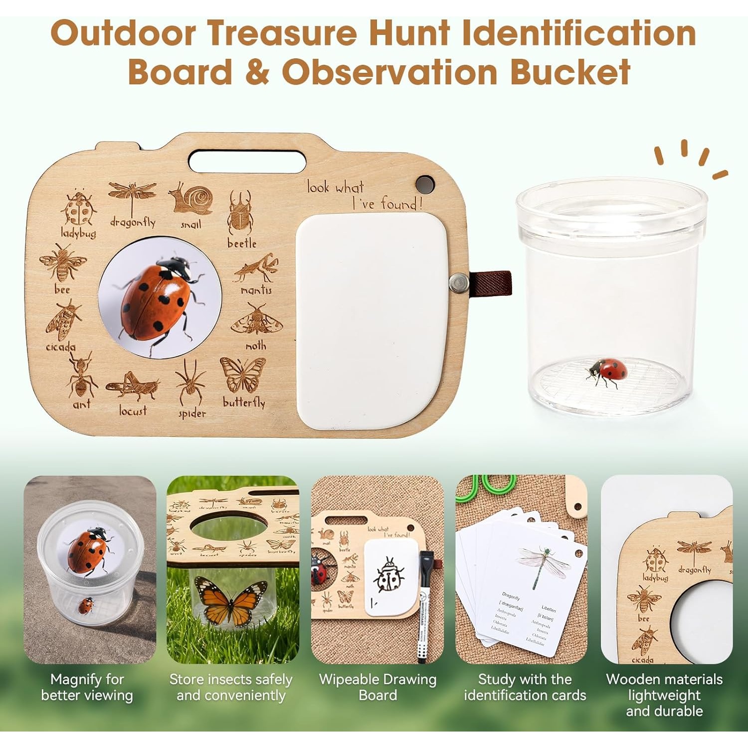 ชุดจับแมลงสำหรับเด็ก พร้อมกล่อ - Kids Outdoor Adventure Kit บทวิจารณ์และราคา