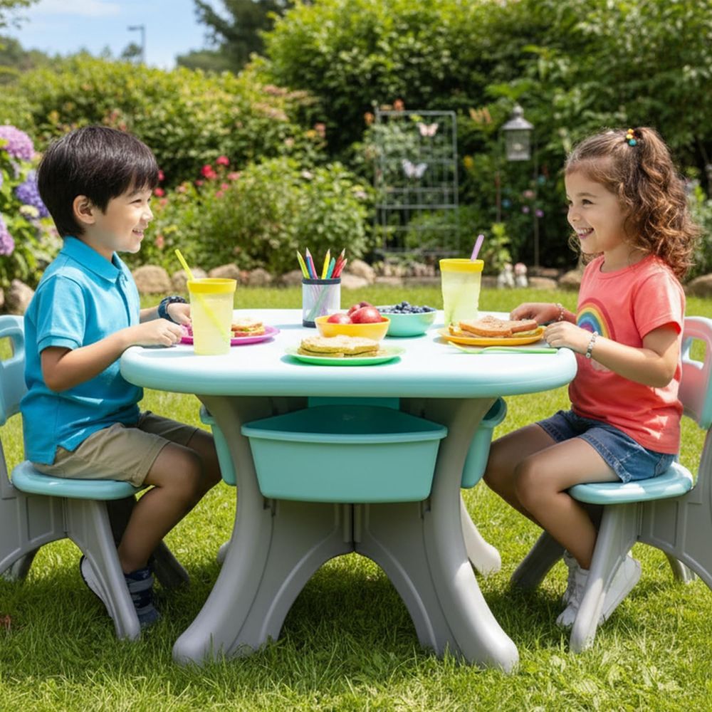 โต๊ะและเก้าอี้สำหรับเด็ก ชุดโต - Kids Outdoor Chair And Table บทวิจารณ์และราคา