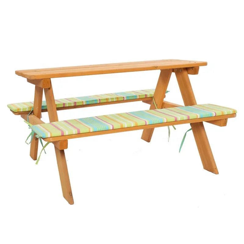 -เฟอร์นิเจอร์กลางแจ้งไม้ชุดโต๊ - Kids Outdoor Chair And Table บทวิจารณ์และราคา