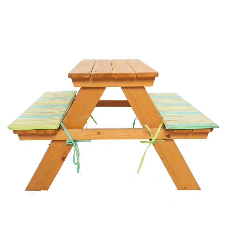 -เฟอร์นิเจอร์กลางแจ้งไม้ชุดโต๊ - Kids Outdoor Chair And Table บทวิจารณ์และราคา