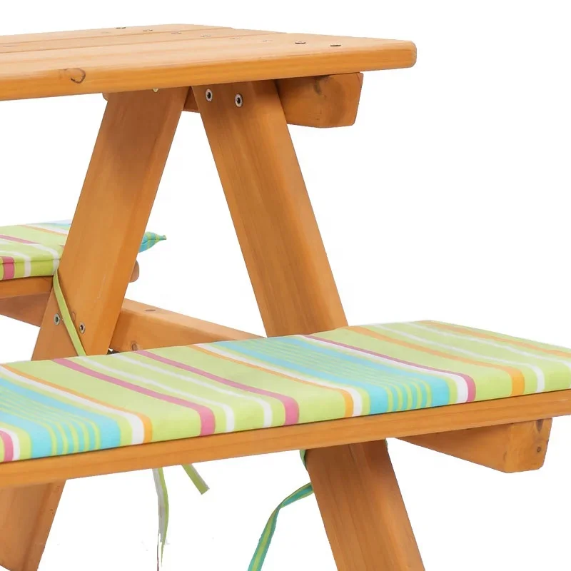 -เฟอร์นิเจอร์กลางแจ้งไม้ชุดโต๊ - Kids Outdoor Chair And Table บทวิจารณ์และราคา